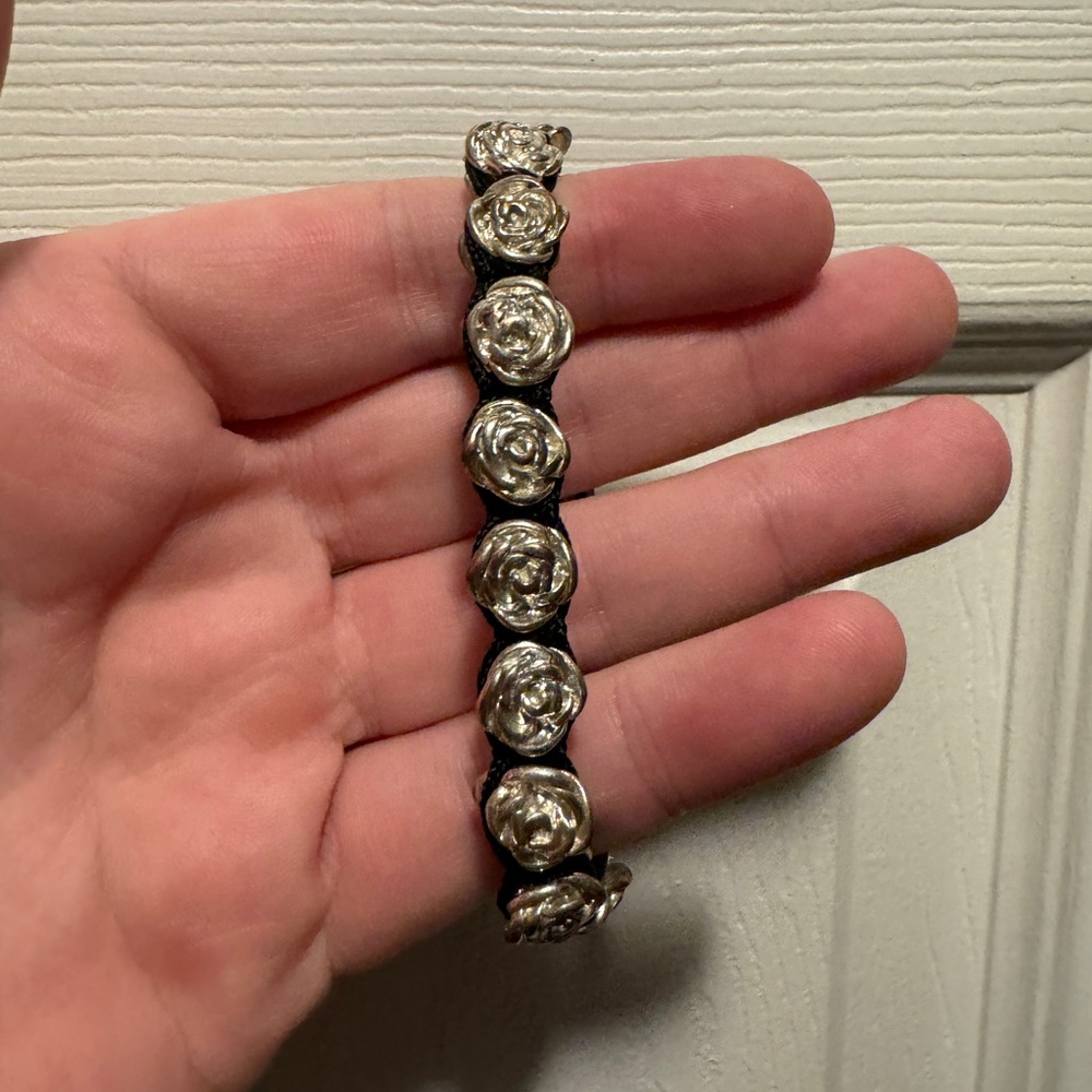 King Baby studio Silver Rose Bracelet